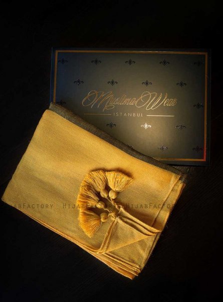 Queen Senapsgul Hijab Sjal Muslima Wear 310109b