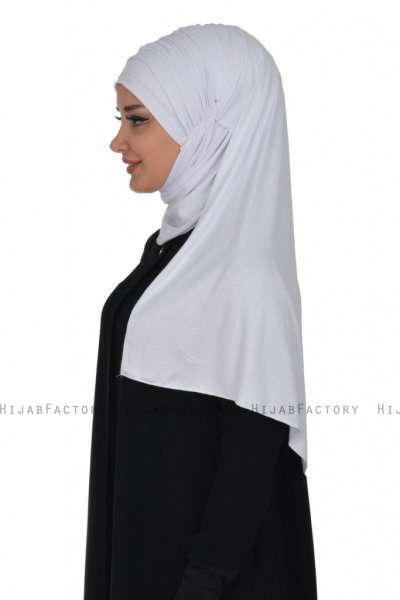 Rebecca - Turban En Coton Blanc - Ayse Turban
