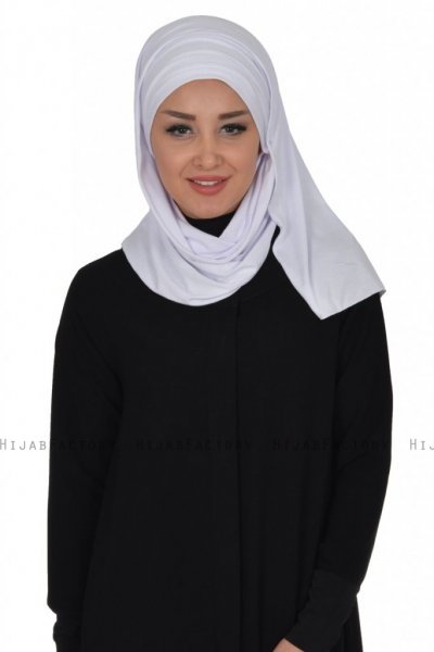 Rebecca - Turban En Coton Blanc - Ayse Turban