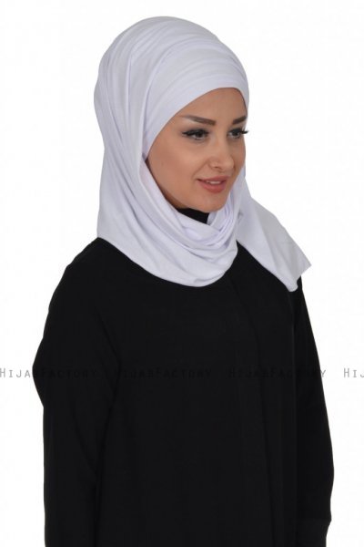 Rebecca - Turban En Coton Blanc - Ayse Turban