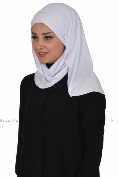 Rebecca - Turban En Coton Blanc - Ayse Turban