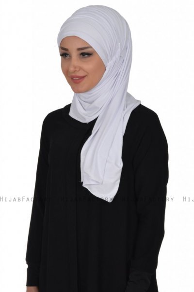 Rebecca - Turban En Coton Blanc - Ayse Turban
