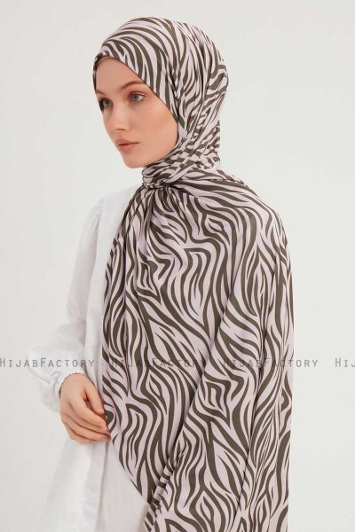 Hafiz - Hijab À motifs Beige