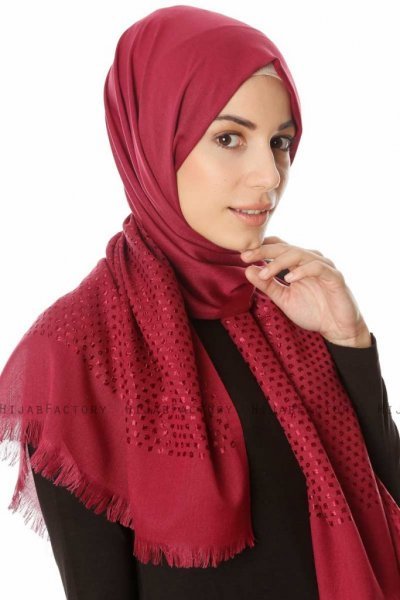 Reyhan - Hijab Fuchsia Sombre - Özsoy