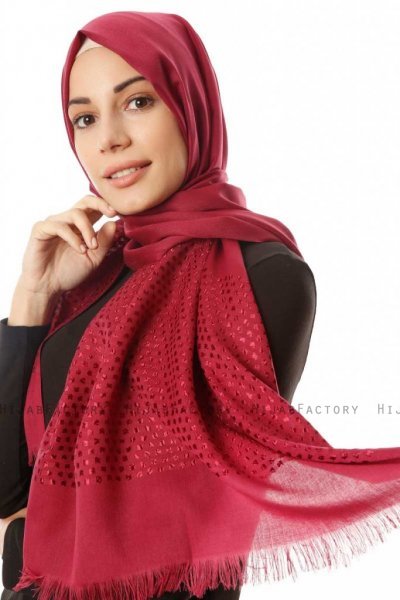 Reyhan - Hijab Fuchsia Sombre - Özsoy