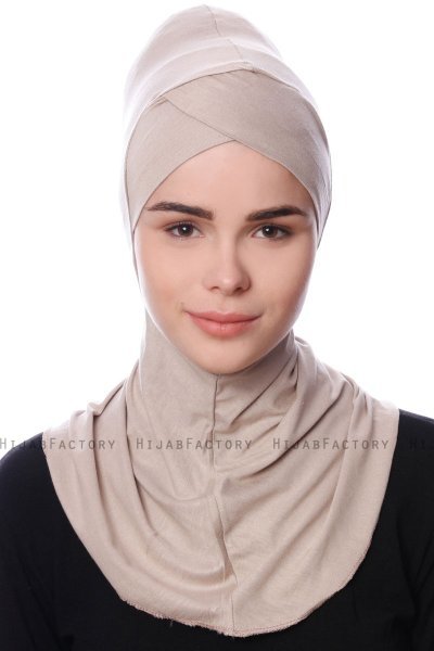Safiye - Bonnet Ninja Taupe Clair - Ecardin