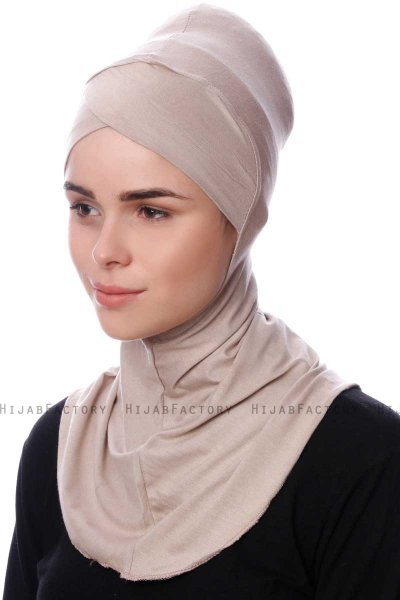 Safiye - Bonnet Ninja Taupe Clair - Ecardin