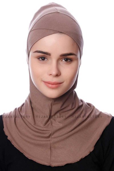 Safiye - Bonnet Ninja Taupe Foncé - Ecardin