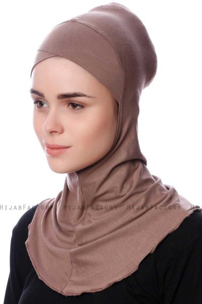 Safiye - Bonnet Ninja Taupe Foncé - Ecardin