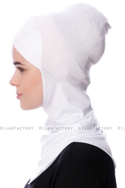 Safiye - Bonnet Ninja Blanc - Ecardin