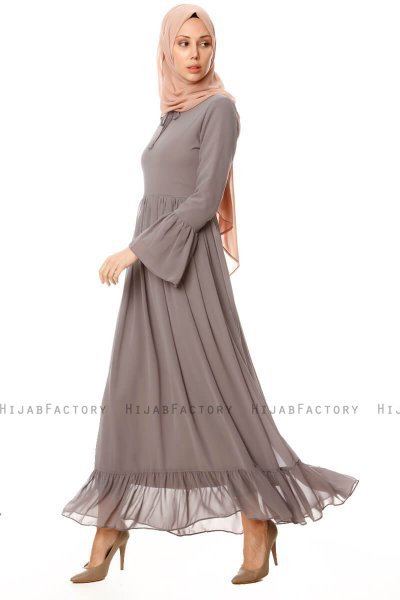 Samiya - Robe Chiffon Gris - Burun