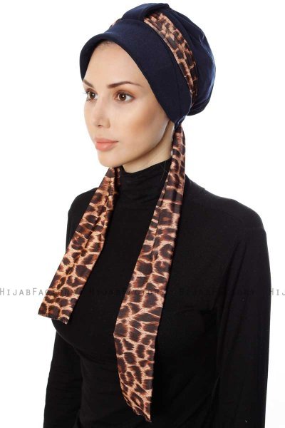 Sanem - Turban Bleu Marin