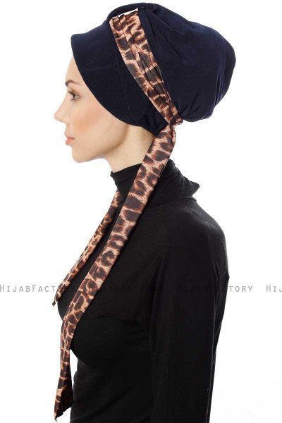Sanem - Turban Bleu Marin