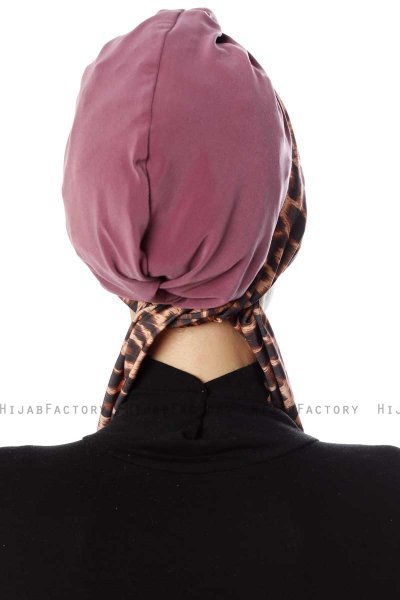 Sanem - Turban Rose Foncé