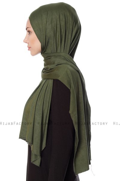 Seda - Hijab Jersey Khaki - Ecardin