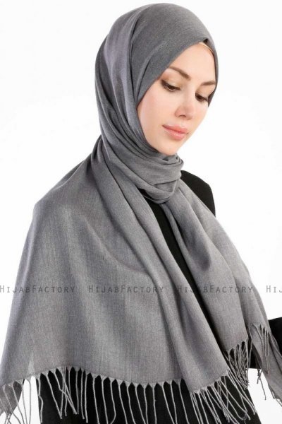 Selin Mörkgrå Pashmina Hijab Sjal Özsoy 160210-4