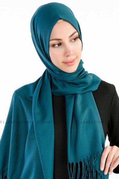 Selin Petrolgrön Pashmina Hijab Sjal Özsoy 160225-3