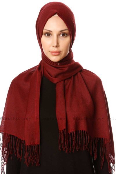 Selin - Hijab Pashmina Burgundy - Özsoy