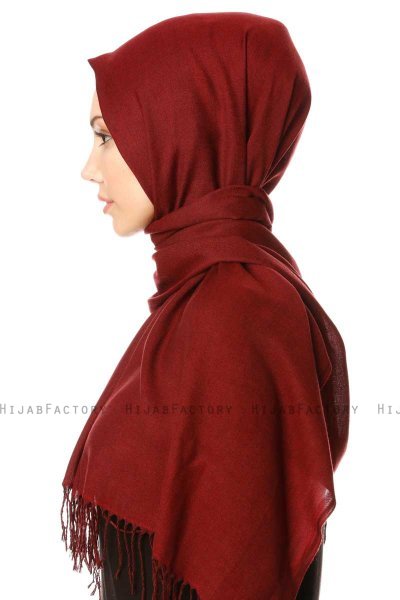 Selin - Hijab Pashmina Burgundy - Özsoy