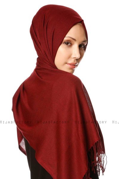 Selin - Hijab Pashmina Burgundy - Özsoy