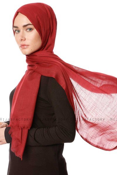 Selma - Hijab Bordeaux Foncé - Gülsoy