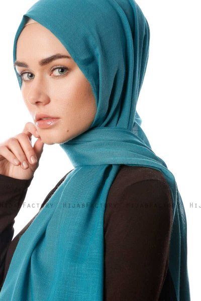 Selma - Hijab Vert Pétrole - Gülsoy