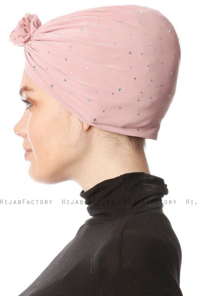 Shereen - Turban Crepe Chiffon Vieux Rose - Sehr-i Sal