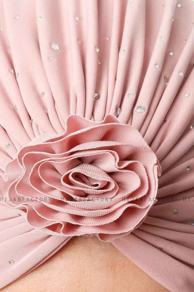 Shereen - Turban Crepe Chiffon Vieux Rose - Sehr-i Sal