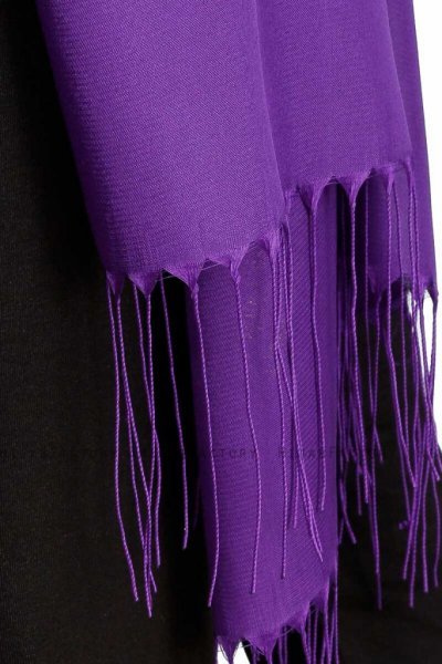 Sinem Lila Chiffon Hijab Med Fransar 4A1423e
