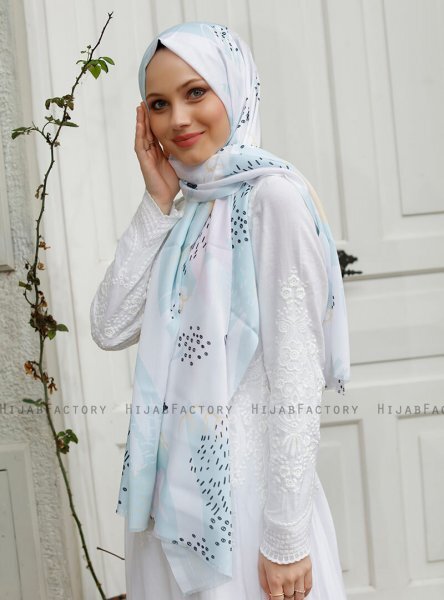 Yumna - Hijab à Motifs Vert