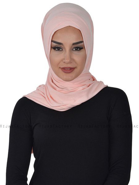 Sofia - Hijab Coton Pratique Vieux Rose