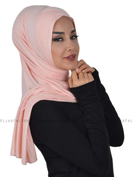 Sofia - Hijab Coton Pratique Vieux Rose
