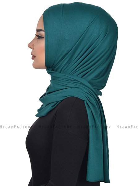 Sofia - Hijab Coton Pratique Vert Foncé