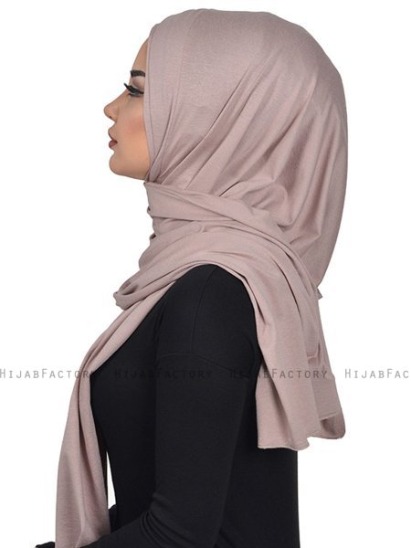 Sofia - Hijab Coton Pratique Taupe