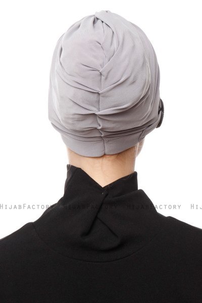 Sumeyye - Turban Gris Clair
