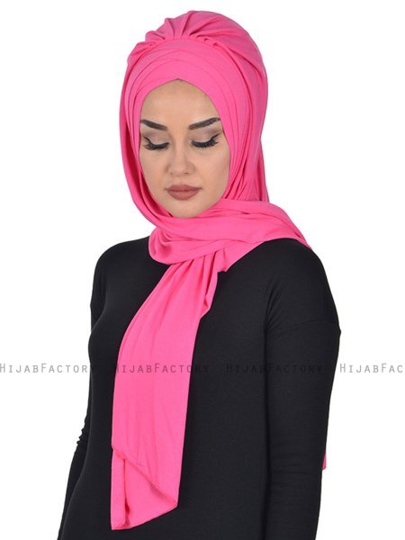 Tamara - Hijab Coton Pratique Fuchsia