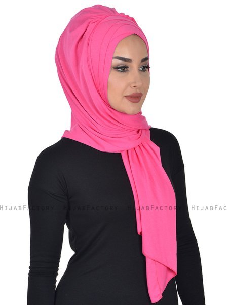 Tamara - Hijab Coton Pratique Fuchsia