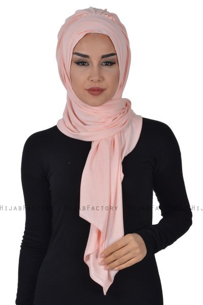 Tamara - Hijab Coton Pratique Vieux Rose