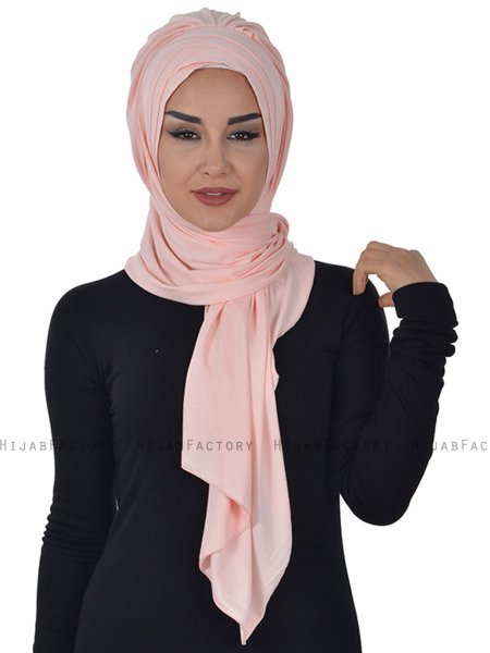 Tamara - Hijab Coton Pratique Vieux Rose