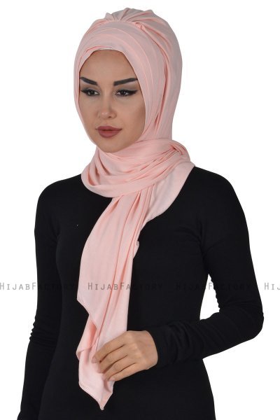 Tamara - Hijab Coton Pratique Vieux Rose