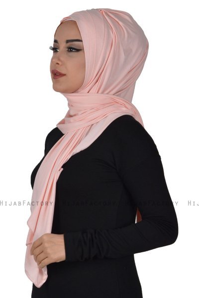 Tamara - Hijab Coton Pratique Vieux Rose