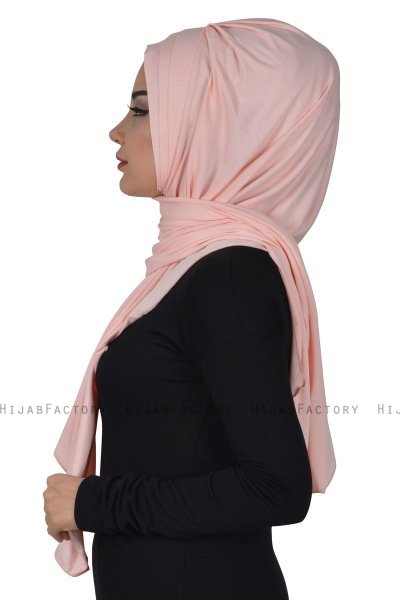 Tamara - Hijab Coton Pratique Vieux Rose