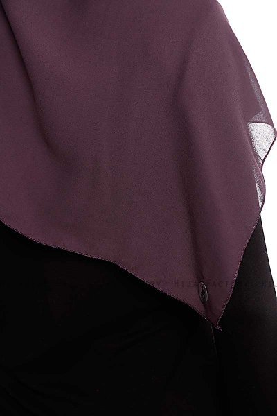 Yara - Hijab Crepe Pratique One-Piece Violet
