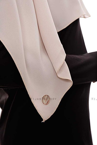 Yara - Hijab Crepe Pratique One-Piece Taupe Clair