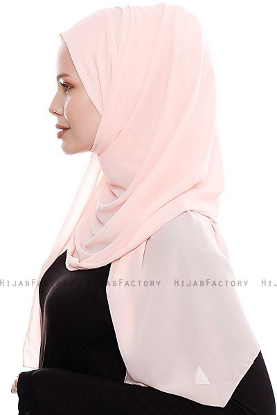 Yara - Hijab Crepe Pratique One-Piece Rose