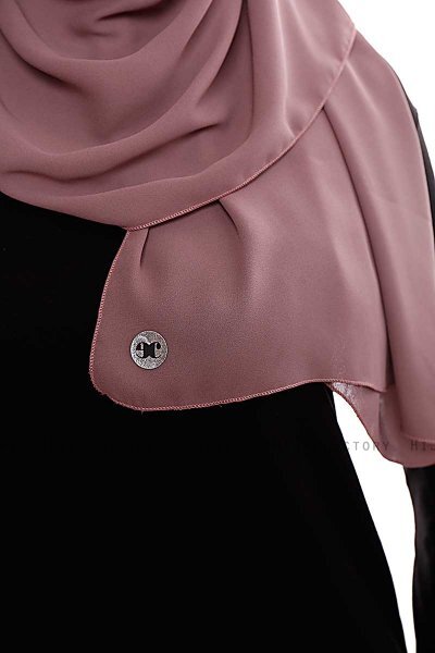 Yara - Hijab Crepe Pratique One-Piece Rose Pink