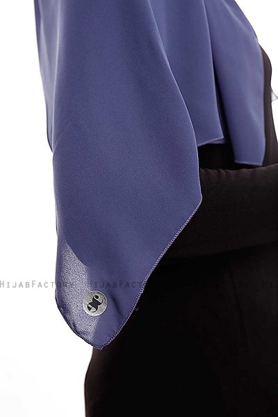 Yara - Hijab Crepe Pratique One-Piece Royal Blue
