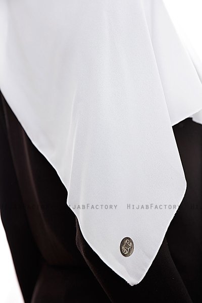 Yara - Hijab Crepe Pratique One-Piece Blanc