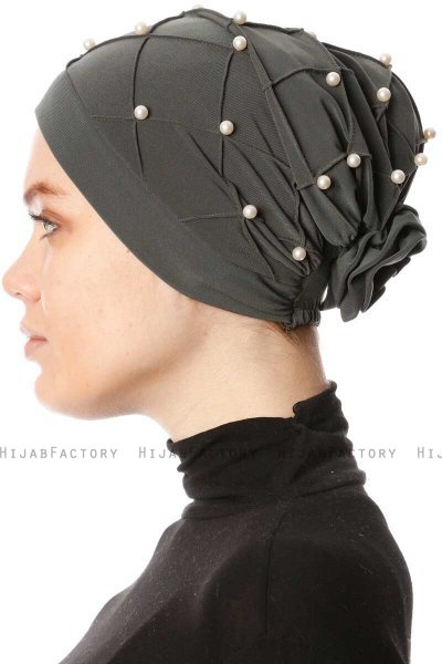 Yaren - Turban Crepe Chiffon Kaki - Sehr-i Sal