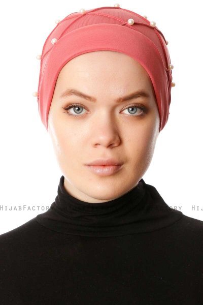 Yaren - Turban Crepe Chiffon Rose Foncé - Sehr-i Sal